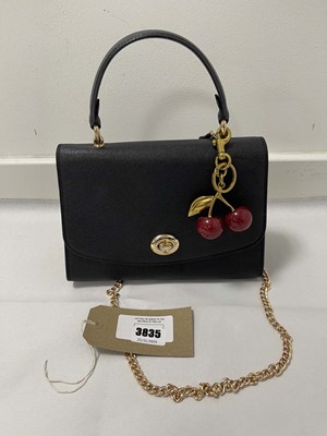 Lot 3835 - Coach New York handbag in black with cherry...