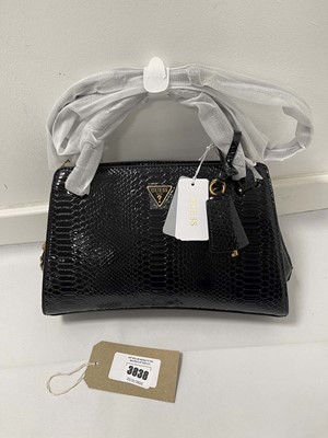 Lot 3838 - Guess Los Angeles annita handbag in black