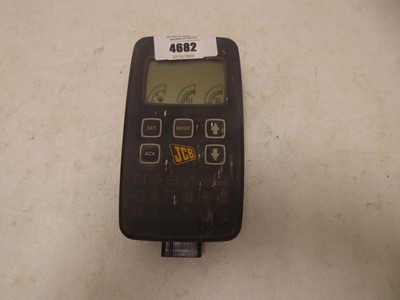 Lot 4682 - Monitor for JCB excavator