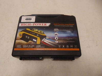 Lot 4683 - High Power multi-function jump starter