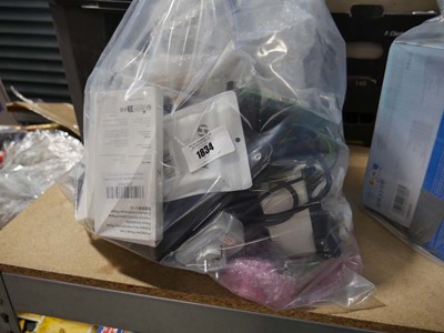 Lot 1834 - Bag containing various items incl. mobile...