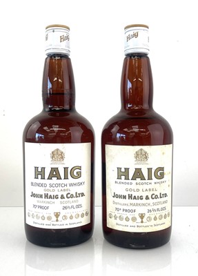 Lot 120 - 2 bottles of Haig Gold Label blended Scotch...