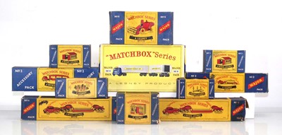 Lot 128 - Eleven Matchbox Major and accessory items...