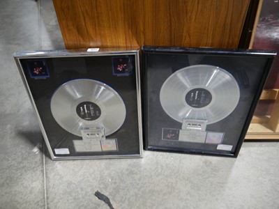Lot 1841 - 2 platinum discs awarded to Depeche Mode for...
