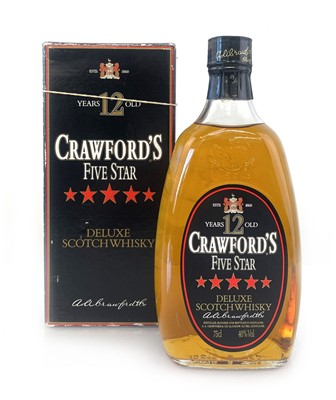 Lot 131 - A bottle of Crawford's 12 year old Five star...