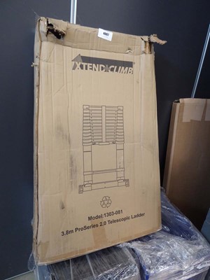 Lot 4067 - Boxed 3.8m Pro Series 2.0 telescope ladder