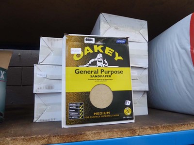 Lot 4084 - 8 packs of Oakey general purpose sandpaper, 5...