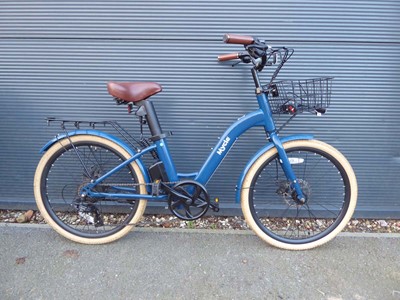 Lot 4039 - My Cycle blue town e-bike with a basket and...