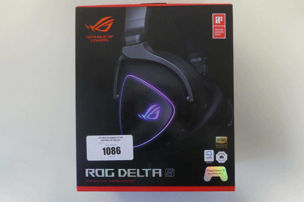Lot ROG Delta S RGB Quad-DAC gaming headset, boxed