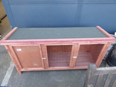 Lot 4153 - Small wooden rabbit hutch