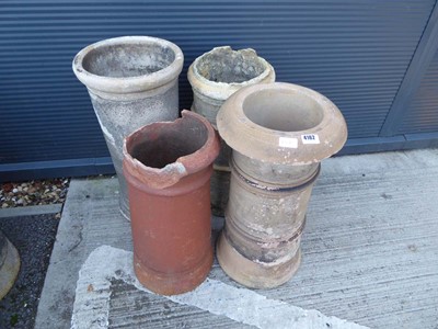 Lot 4162 - Quantity of assorted reclaimed chimney pots