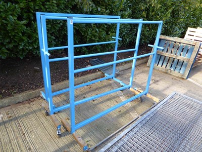 Lot 4167 - 3 welded steel board trolley's