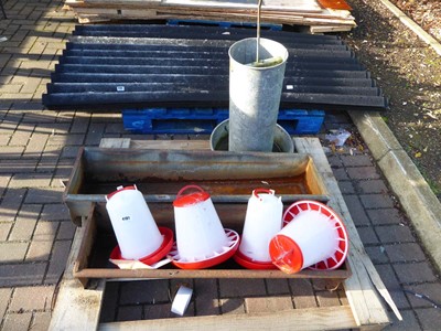 Lot 4181 - Pallet of assorted items inc. galvanized...