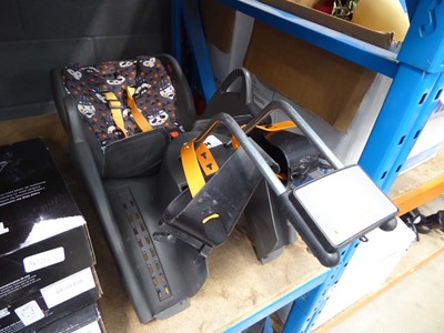 Lot 4134 - Hamax grey children's cycle seat with orange...
