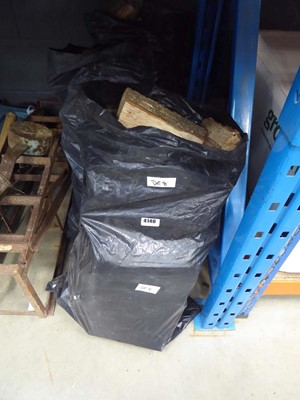 Lot 4140 - Three bags of logs