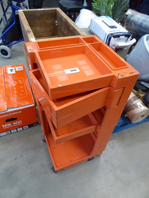 Lot 4349 - Bieffe Padova storage cart by Joe Colombo