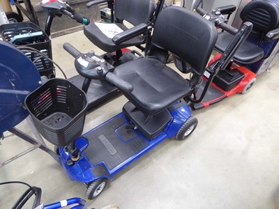 Lot 4361 - Blue Go Go mobility scooter with key
