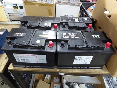 Lot 4539 - 4 assorted 12v batteries
