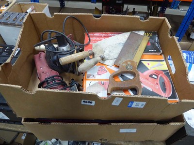 Lot 4540 - 2 boxes of assorted tools, to include Black...