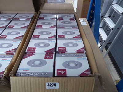 Lot 4274 - Qty of Ansell Edge Gu10 FRD downlights