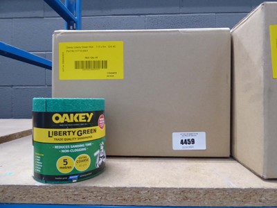 Lot 4460 - Oakey Liberty green roll 115mmx5m grit 40, one...