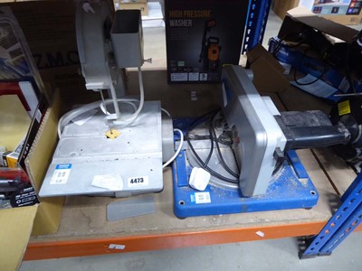 Lot 4473 - Inland 240v bench mounted tile band saw along...