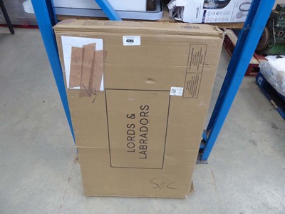 Lot 4285 - Lords and Labradors Deluxe black crate, size...