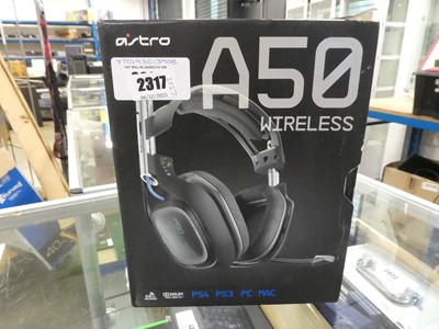 Lot 2317 - Astro A50 wireless headset