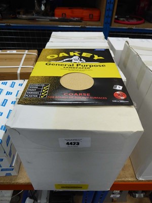 Lot 4423 - Oakey 5 pack general purpose sandpaper sheets,...