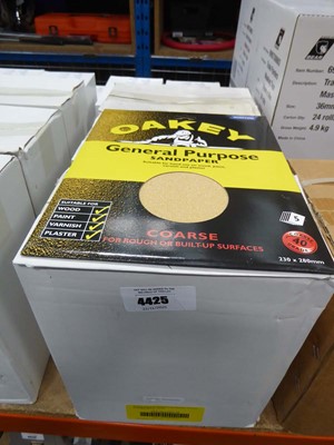 Lot 4425 - Oakey 5 pack general purpose sandpaper sheets,...
