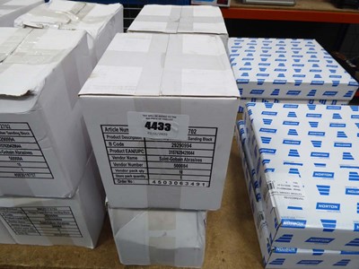 Lot 4433 - Norton Expert rubber sanding block, 4 boxes of...