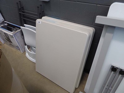 Lot 4295 - 2 Lifetime pop up trestle tables and 2...