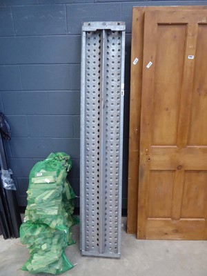 Lot 4248 - Two galvanised trailer ramps