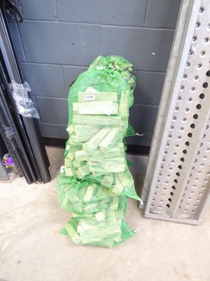 Lot 4249 - Five bags containing a quantity of kindling