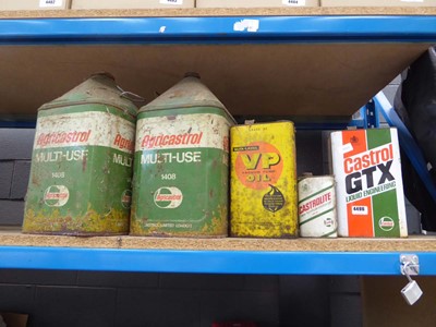 Lot 4496 - Assortment of vintage oil cans to include to...