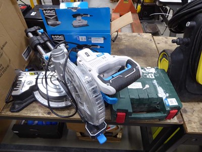 Lot 4570 - McCallister sliding compound mitre saw, Mac...