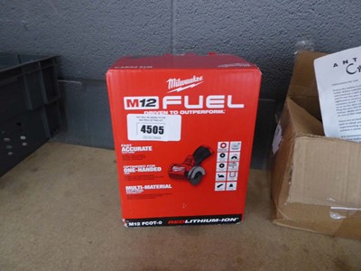Lot 4505 - Milwaukee M12 cordless multi material cutting...