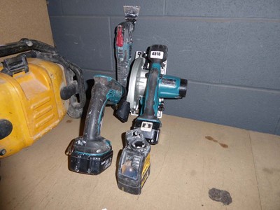 Lot 4516 - Assortment of cordless Makita power tools to...