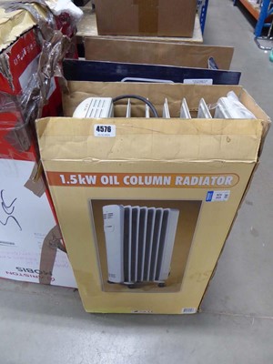 Lot 4576 - 240v oil filled radiator