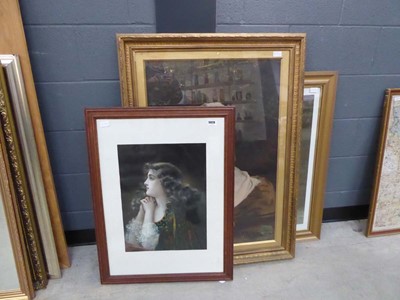 Lot 5026 - Two pairs of prints plus a study of a lady