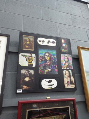 Lot 5040 - Banksy style wall hanging 'Mona Lisa in...