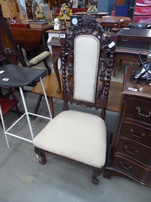 Lot 5124 - Victorian nursing chair with barley twist...