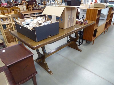 Lot 5190 - Oak refectory table