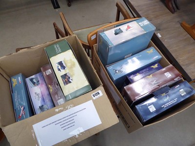 Lot 5126 - 2 boxes containing Corgi diecast aircraft models