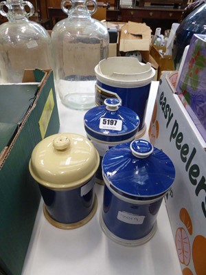 Lot 5197 - Four apothecary jars