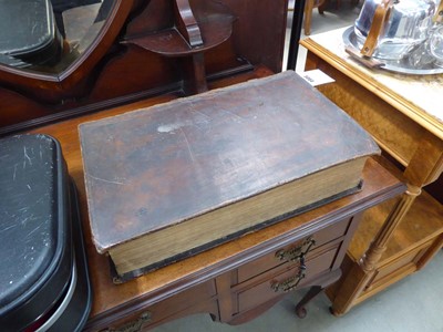 Lot 5064 - Leather bound Holy Bible