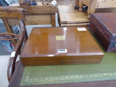 Lot 5086 - (3) Cased fish knife and fork set