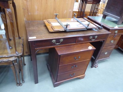 Lot 5229 - Trouser press plus a Georgian mahogany two...