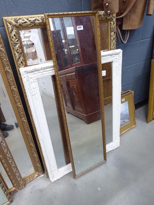 Lot 5251 - Two mirrors in gilt frames plus a mirror in...