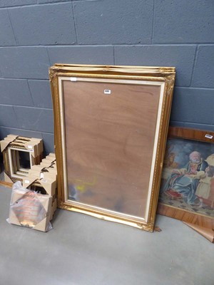 Lot 5261 - Three large gilt painted picture frames